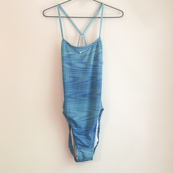 Nike Other - Nike Cut-Out One-Piece Swimsuit Blue Size 34